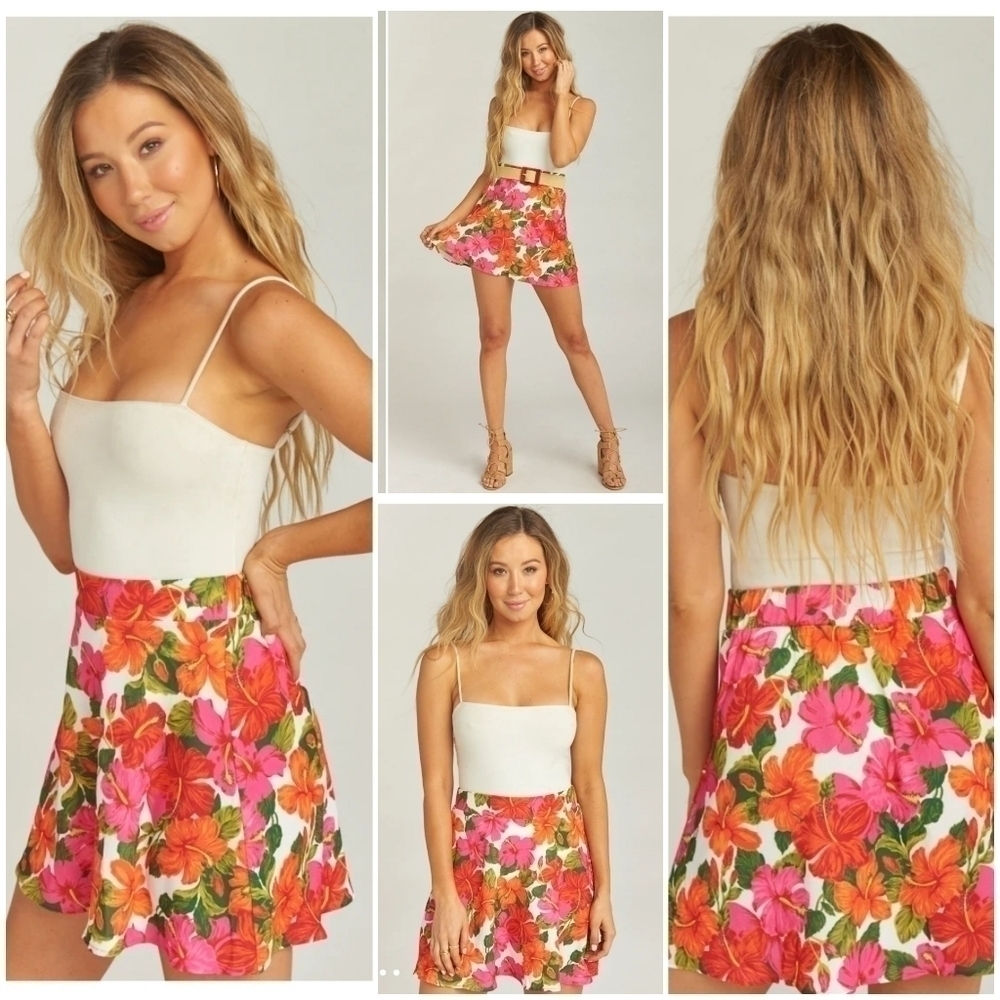 SHOW me your MuMu, Camilla Skirt,Bahama Mama Crinkle Stretch, Size S